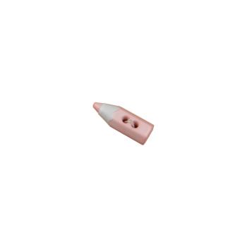 Kunststoffknopf Stiftform Rosa Länge 20mm